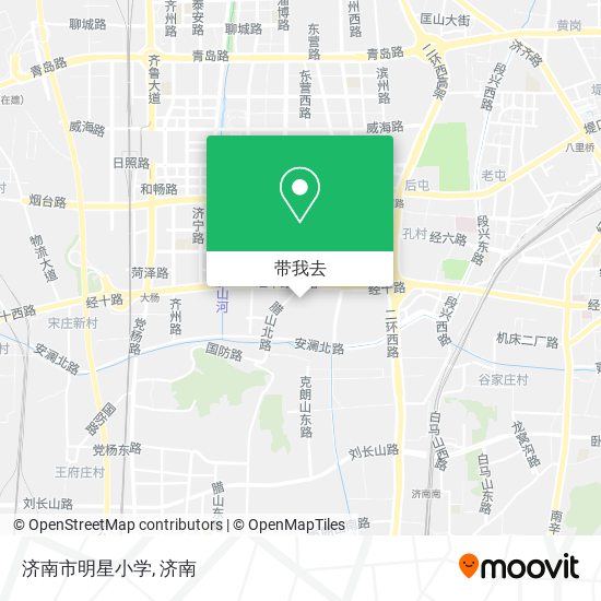 济南市明星小学地图