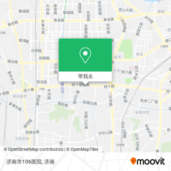 济南市106医院地图