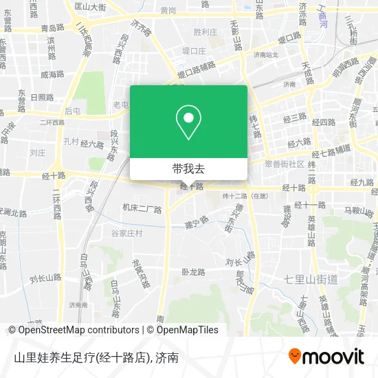 山里娃养生足疗(经十路店)地图