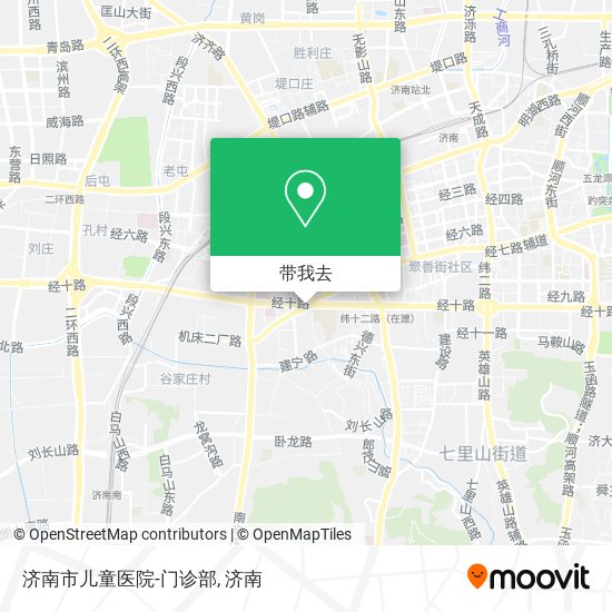 济南市儿童医院-门诊部地图