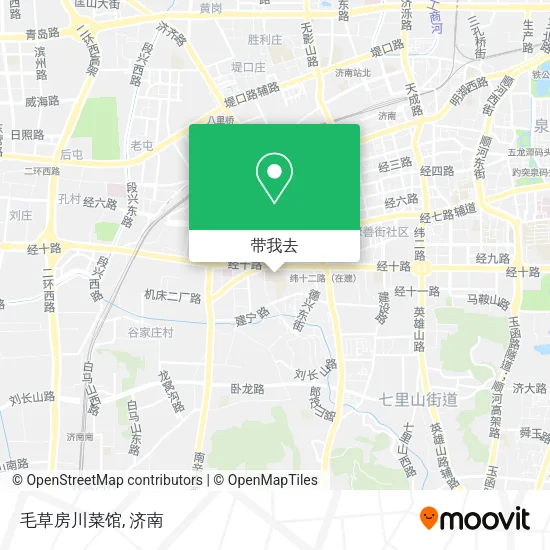 毛草房川菜馆地图