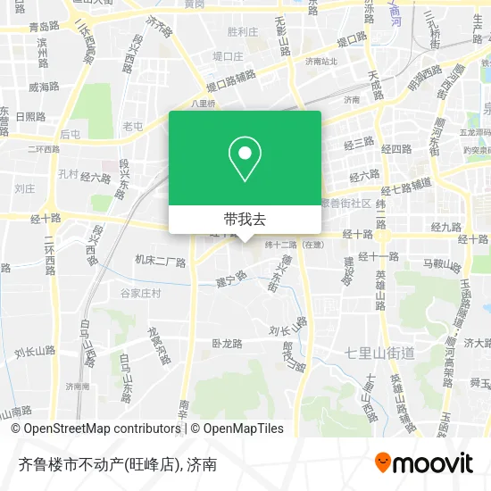 齐鲁楼市不动产(旺峰店)地图