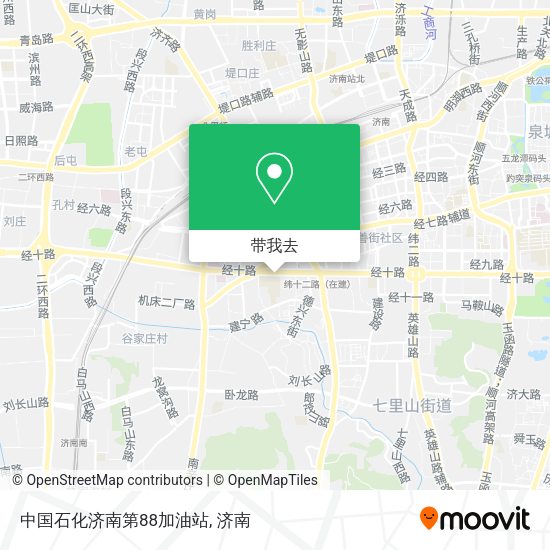 中国石化济南第88加油站地图