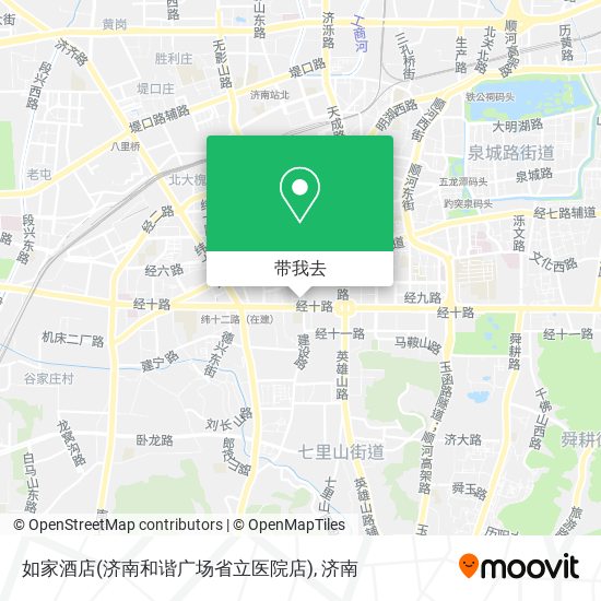 如家酒店(济南和谐广场省立医院店)地图