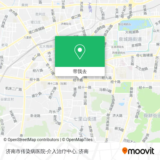 济南市传染病医院-介入治疗中心地图