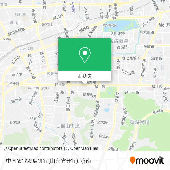 中国农业发展银行(山东省分行)地图