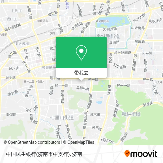 中国民生银行(济南市中支行)地图