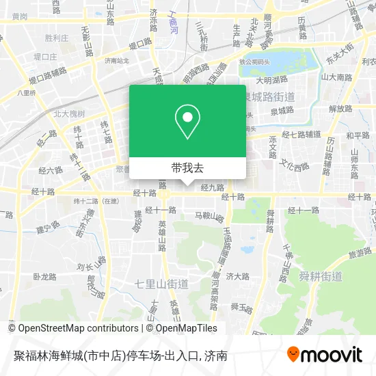 聚福林海鲜城(市中店)停车场-出入口地图