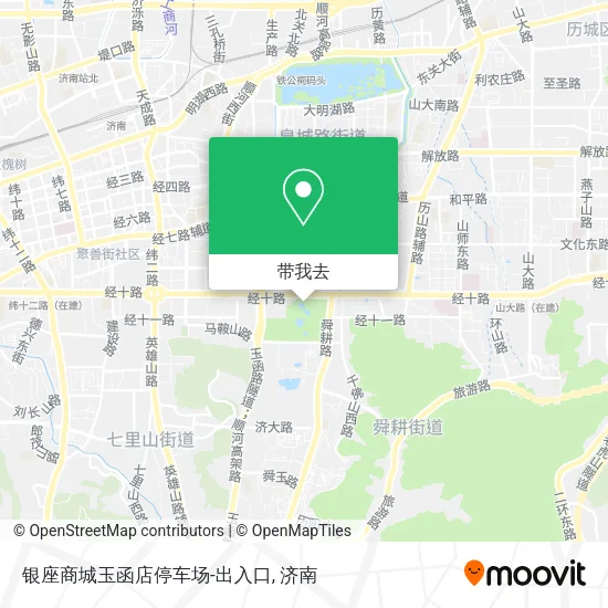 银座商城玉函店停车场-出入口地图