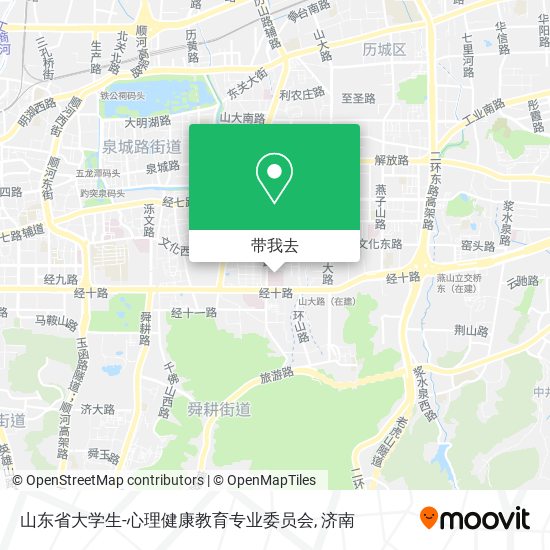 山东省大学生-心理健康教育专业委员会地图