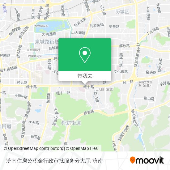 济南住房公积金行政审批服务分大厅地图
