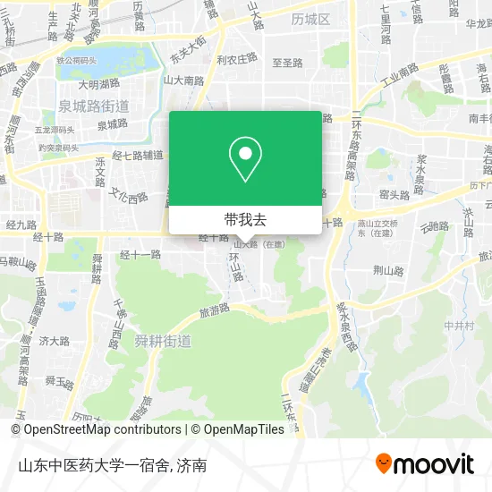 山东中医药大学一宿舍地图