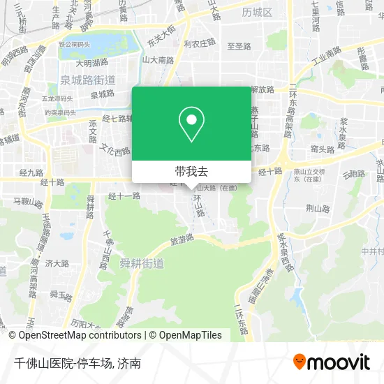 千佛山医院-停车场地图