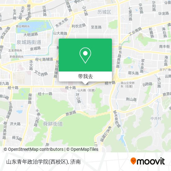 山东青年政治学院(西校区)地图