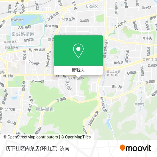 历下社区肉菜店(环山店)地图