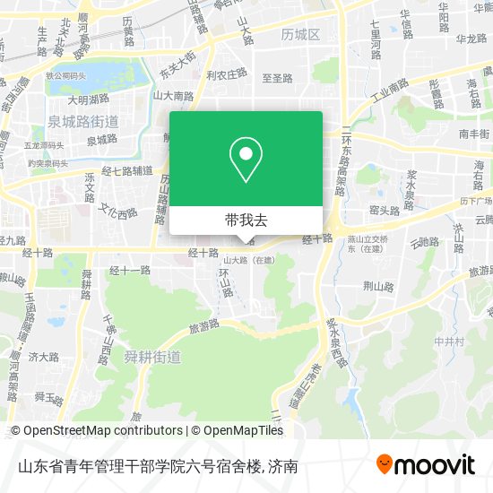山东省青年管理干部学院六号宿舍楼地图
