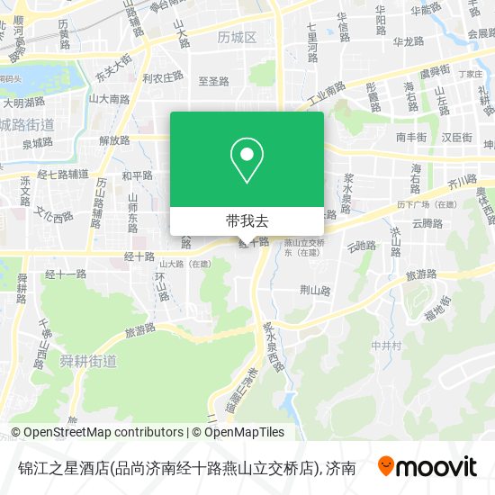 锦江之星酒店(品尚济南经十路燕山立交桥店)地图