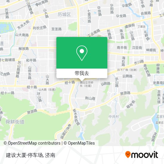建设大厦-停车场地图
