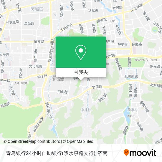 青岛银行24小时自助银行(浆水泉路支行)地图