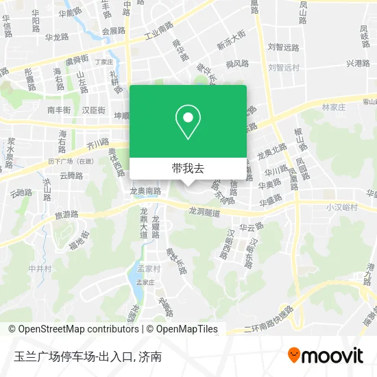 玉兰广场停车场-出入口地图