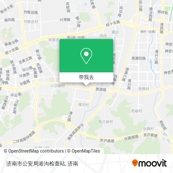 济南市公安局港沟检查站地图