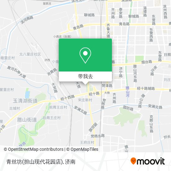 青丝坊(担山现代花园店)地图