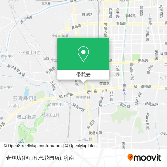 青丝坊(担山现代花园店)地图