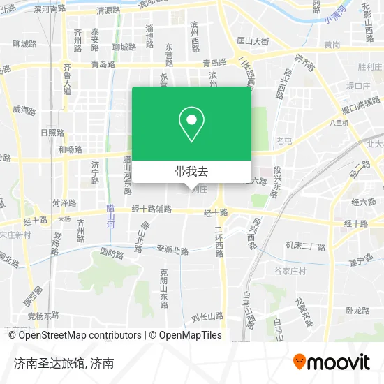 济南圣达旅馆地图