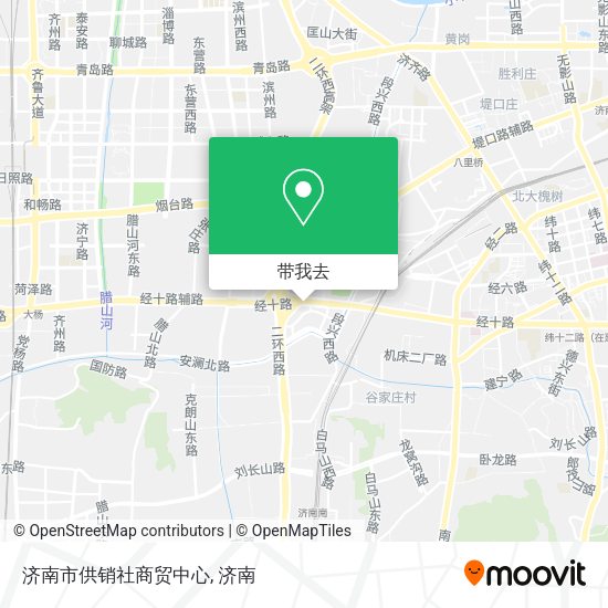 济南市供销社商贸中心地图