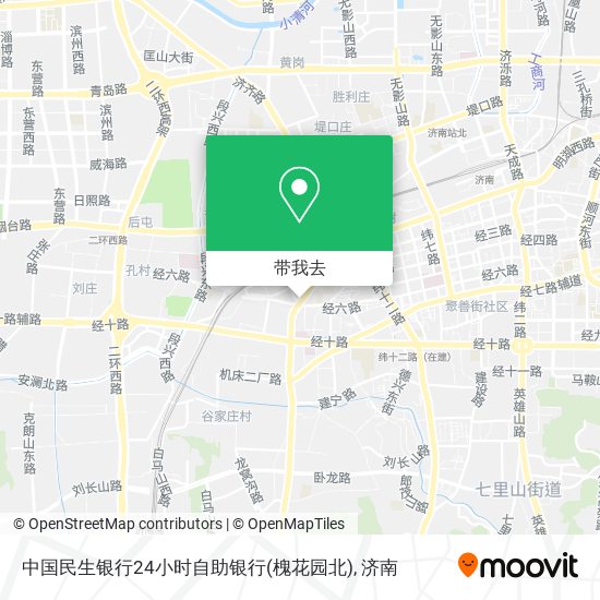 中国民生银行24小时自助银行(槐花园北)地图