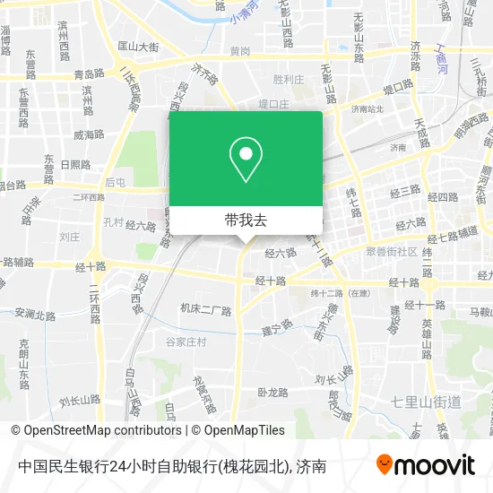 中国民生银行24小时自助银行(槐花园北)地图