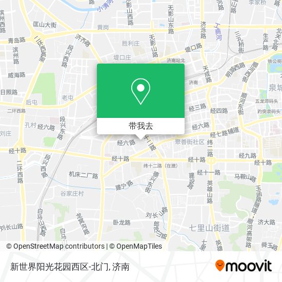 新世界阳光花园西区-北门地图