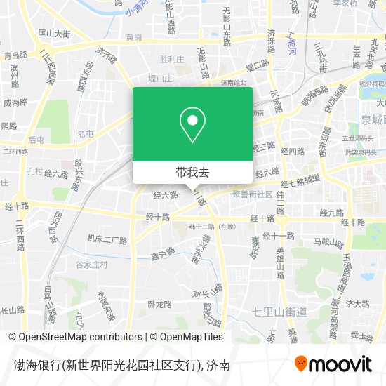 渤海银行(新世界阳光花园社区支行)地图