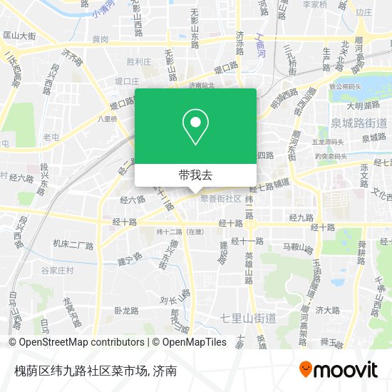 槐荫区纬九路社区菜市场地图