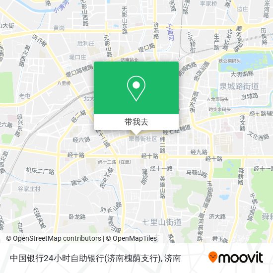 中国银行24小时自助银行(济南槐荫支行)地图