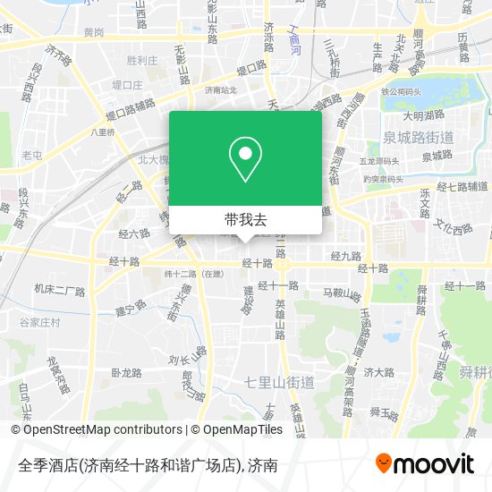 全季酒店(济南经十路和谐广场店)地图