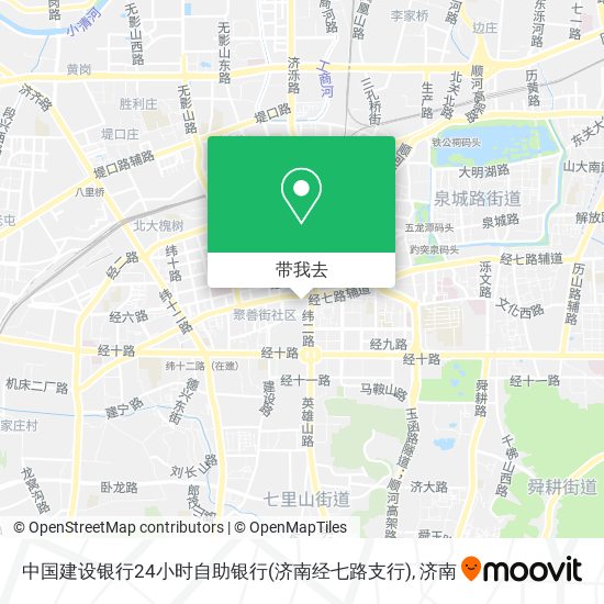 中国建设银行24小时自助银行(济南经七路支行)地图