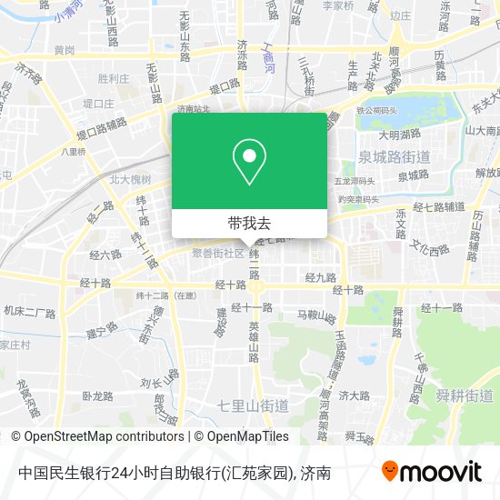 中国民生银行24小时自助银行(汇苑家园)地图