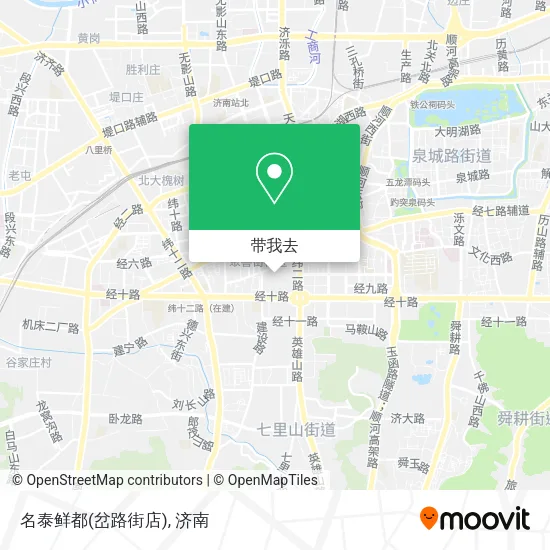 名泰鲜都(岔路街店)地图
