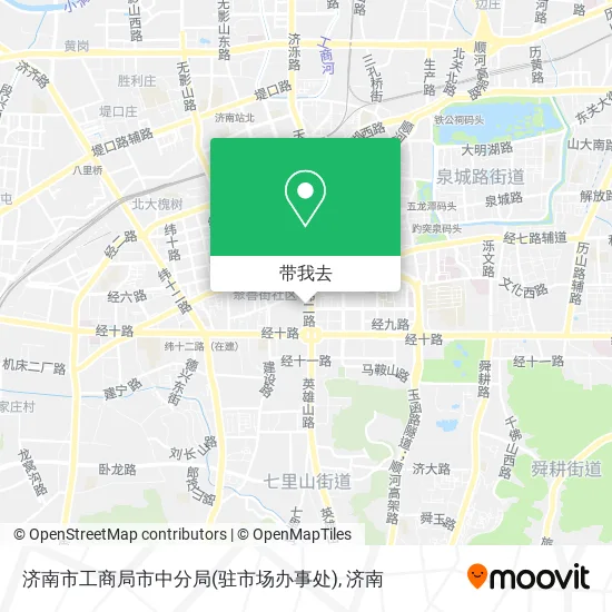 济南市工商局市中分局(驻市场办事处)地图