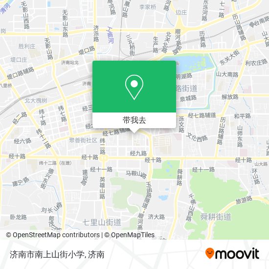 济南市南上山街小学地图