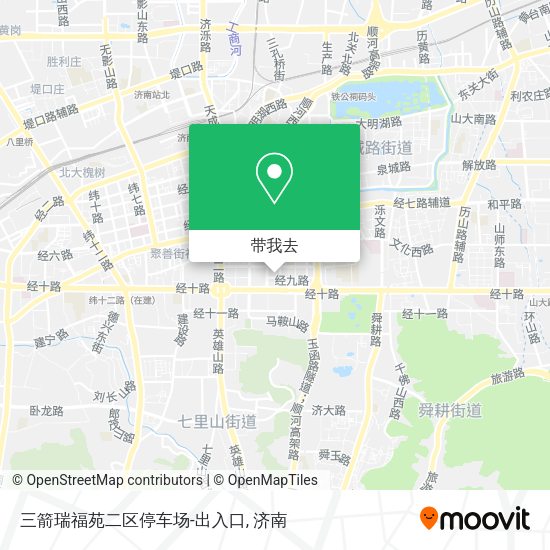 三箭瑞福苑二区停车场-出入口地图