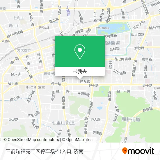 三箭瑞福苑二区停车场-出入口地图