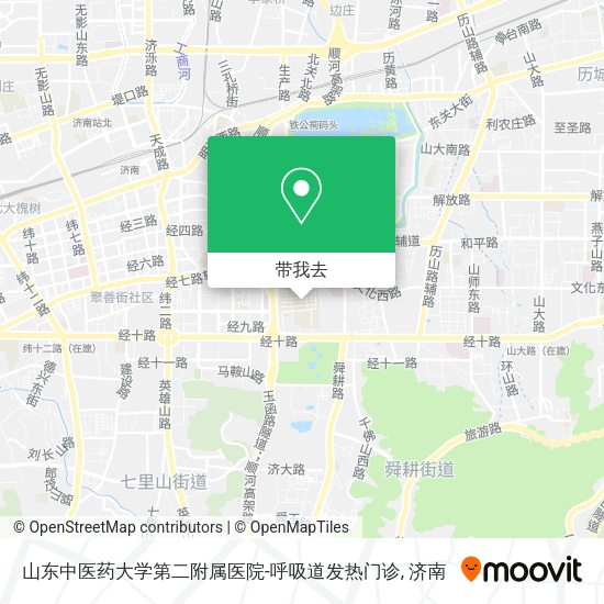 山东中医药大学第二附属医院-呼吸道发热门诊地图