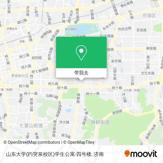 山东大学(趵突泉校区)学生公寓-四号楼地图