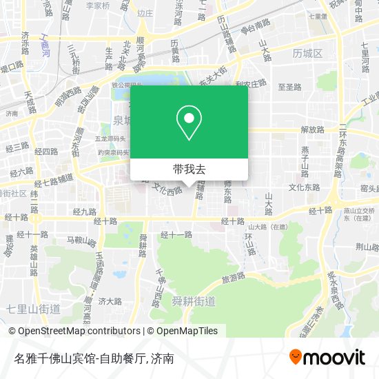 名雅千佛山宾馆-自助餐厅地图