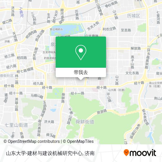 山东大学-建材与建设机械研究中心地图