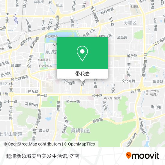 超滟新领域美容美发生活馆地图