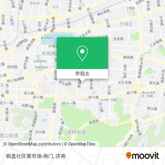 棋盘社区菜市场-南门地图