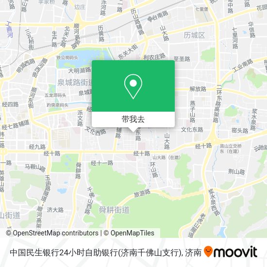 中国民生银行24小时自助银行(济南千佛山支行)地图